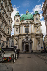 Naklejka na ściany i meble Altstadt und Sehenswürdigkeiten von Wien, Österreich