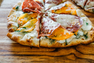 naan flat bread pizzas