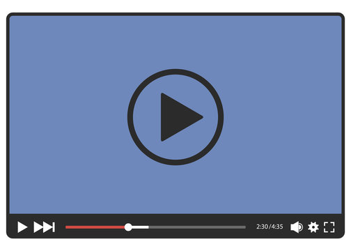 Video player for web, vector