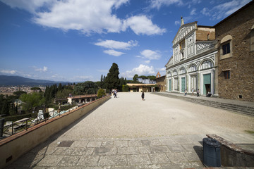 Naklejka premium Italia, Toscana,Firenze, la chesa di San Miniato