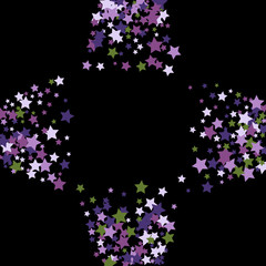 Stars confetti background. Celebration confetti decoration. Rich VIP premium design.