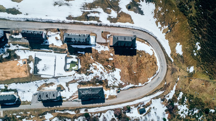 Ski resort in spring