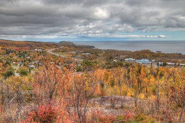 The Plants in Silver Bay, Minnesota on the Shores of Lake Superior change Color in October