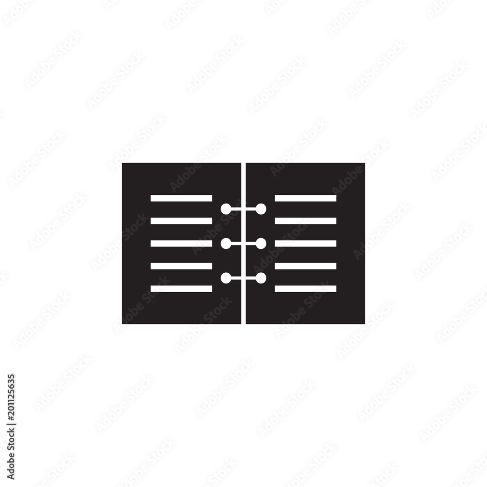 Aufkleber notebook icon. element of printing house illustration. premium quality graphic design icon. signs an