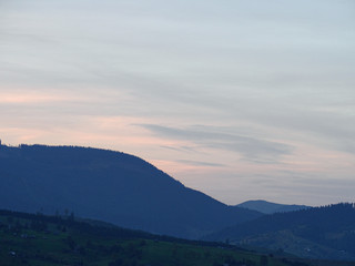 Carpatian mountains summer landscapes