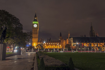 Fototapeta na wymiar London, UK, 31 October 2012: Big Ben