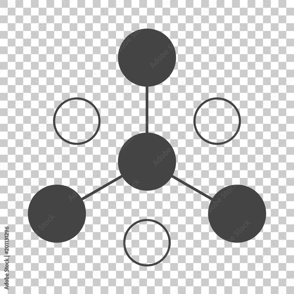 Poster vector icon business network consisting of multiple users. icon communication