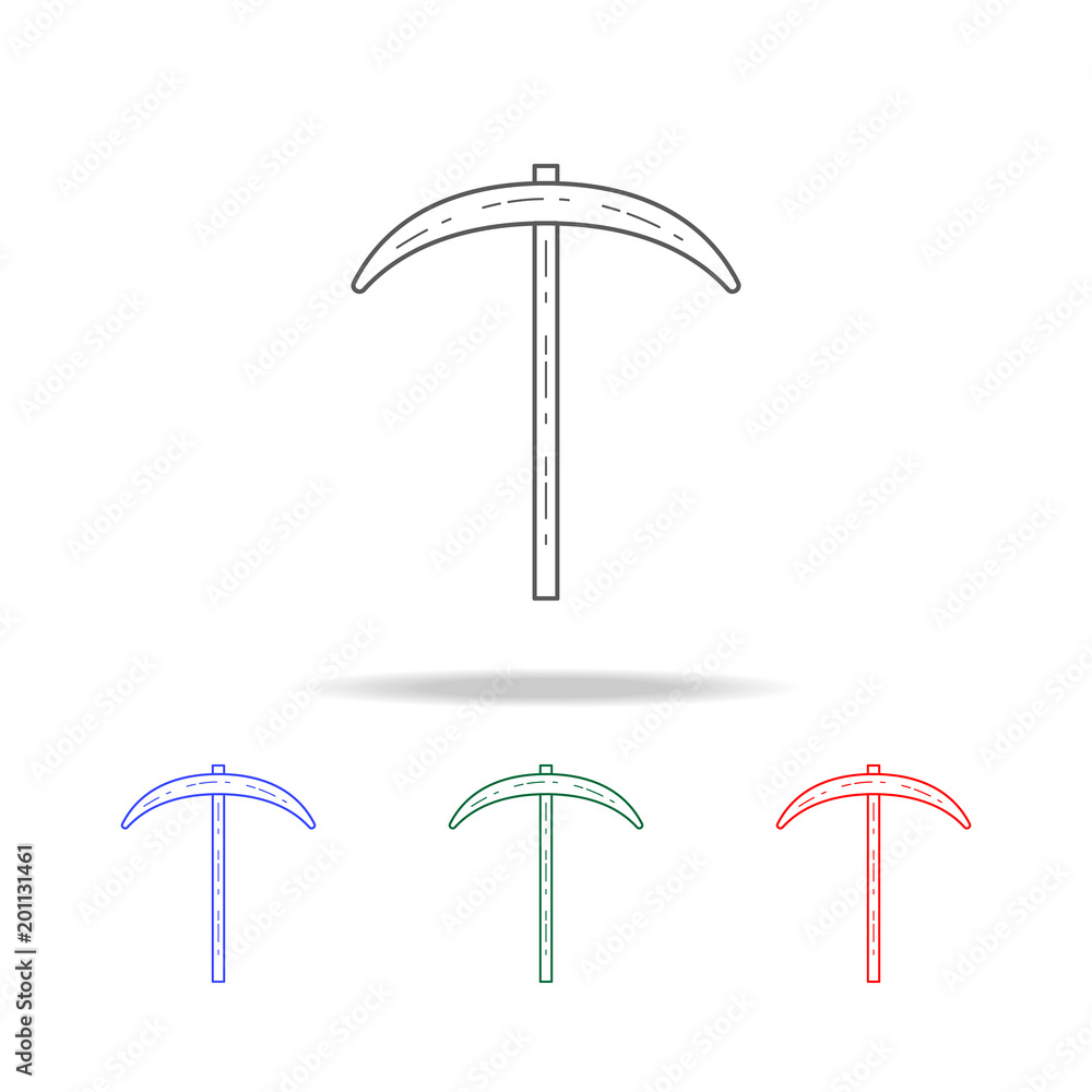 Poster pick icon. elements of camping multi colored icons. premium quality graphic design icon. simple icon