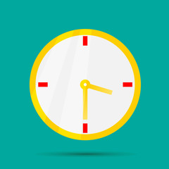 Vector clock icon. The symbol of time.