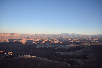 Geologic and natural features of Canyonlands National Park in the deserts of Utah