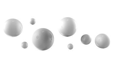 Abstract 3d shapes on background. 3d image. 3d rendering.