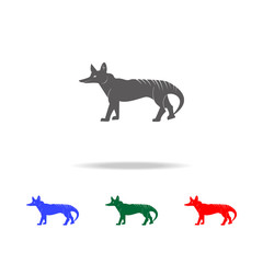 Tasmanian wolf icon. Elements of Australian animals multi colored icons. Premium quality graphic design icon. Simple icon for websites; web design; mobile app, info graphics