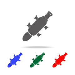 Fototapeta premium platypus icon. Elements of Australian animals multi colored icons. Premium quality graphic design icon. Simple icon for websites; web design; mobile app, info graphics