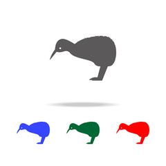 Kiwi bird icon. Elements of Australian animals multi colored icons. Premium quality graphic design icon. Simple icon for websites; web design; mobile app, info graphics
