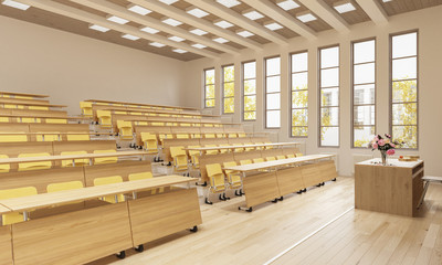 3D Rendering of a Lecture Hall