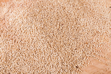 White quinoa seeds, a superfood with many health benefits - Chenopodium quinoa