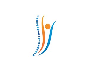 Spine diagnostics symbol logo template