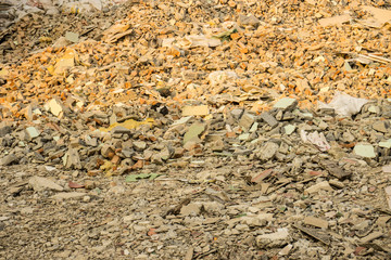 Scrap Motar after Building Demolition