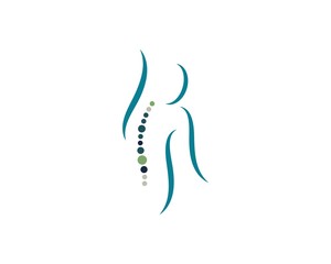 Spine diagnostics symbol logo template