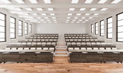 Front View of a Lecture Hall - obrazy, fototapety, plakaty