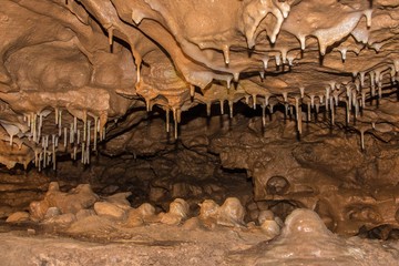 Crystal Cave is located near the Wisconsin/Minnesota Border in Spring Valley