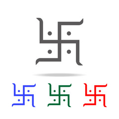 sun sign icon. Elements of Indian culture multi colored icons. Premium quality graphic design icon. Simple icon for websites, web design, mobile app, info graphics