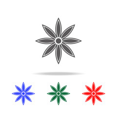 cinnamon flower icon. Elements of Indian culture multi colored icons. Premium quality graphic design icon. Simple icon for websites, web design, mobile app, info graphics