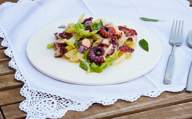 octopus salad with potato