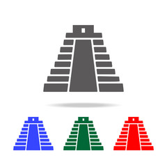 pyramid in Mexico icon. Elements of culture of Mexico multi colored icons. Premium quality graphic design icon. Simple icon for websites, web design, mobile app, info graphics