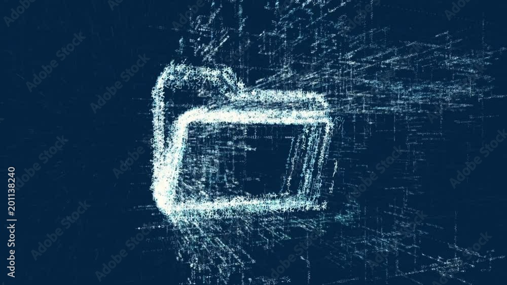 Canvas Prints logo of folder, loop news animation