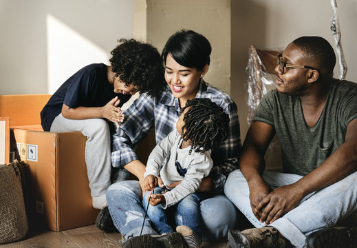 Black Family Moving To New House