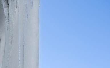 冬　つらら　空　素材