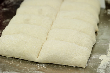 Fresh bread dough 