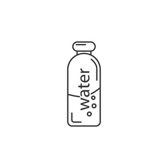 Water bottle icon. Simple element illustration. Water bottle symbol design template. Can be used for web and mobile
