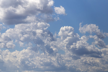 Fototapeta na wymiar Beautiful summer clouds