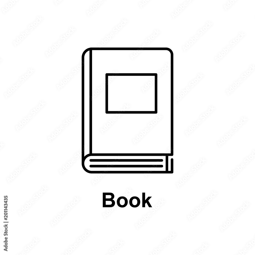 Poster book icon. element of school icon for mobile concept and web apps. thin line icon for website design