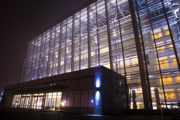 buildings in Misty nights