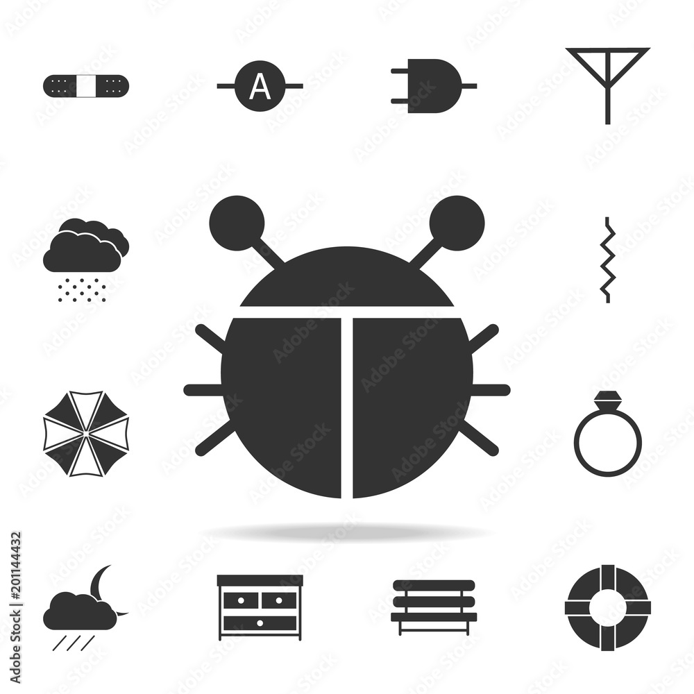 Poster bug vector icon. detailed set of web icons. premium quality graphic design. one of the collection ic