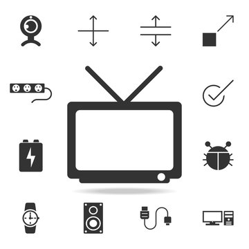 Tv Icon. Detailed set of web icons. Premium quality graphic design. One of the collection icons for websites, web design, mobile app