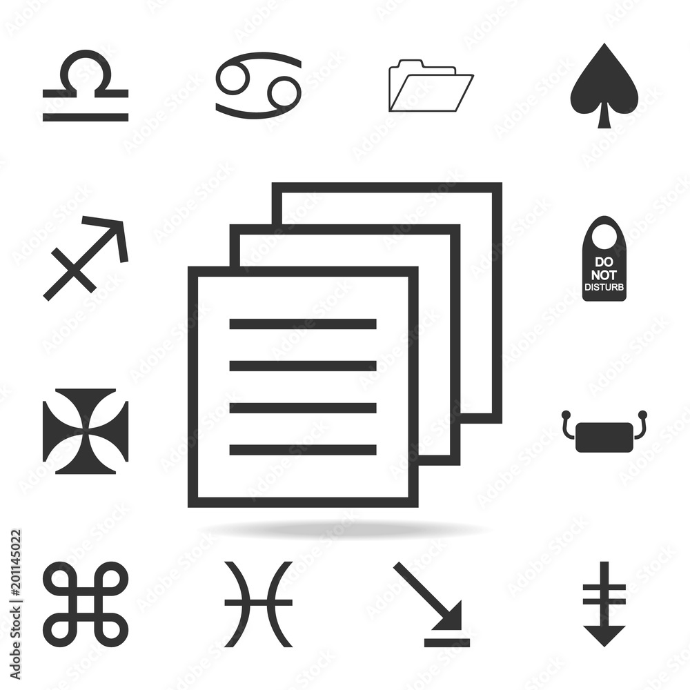 Poster documents icon. detailed set of web icons. premium quality graphic design. one of the collection ico