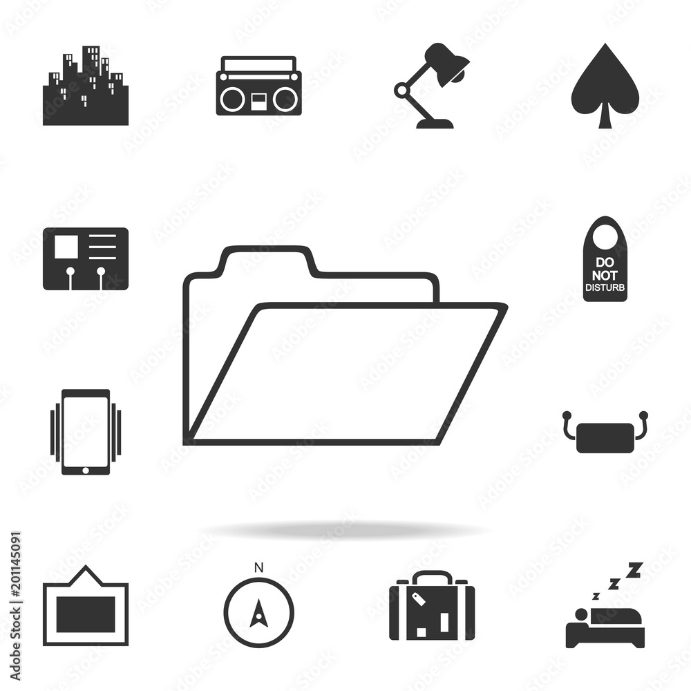 Poster line folder icon. detailed set of web icons. premium quality graphic design. one of the collection i
