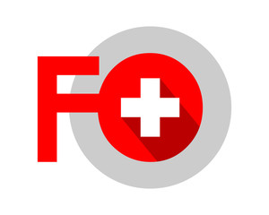 Obraz premium positive icon initial typography typeset alphabet font image vector icon