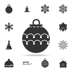 Toy ball for holiday fir-tree Icon. Detailed set of web icons. Premium quality graphic design. One of the collection icons for websites, web design, mobile app