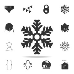 snowflake Icon. Detailed set of web icons. Premium quality graphic design. One of the collection icons for websites, web design, mobile app