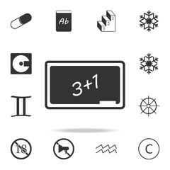 school board icon. Detailed set of web icons. Premium quality graphic design. One of the collection icons for websites, web design, mobile app