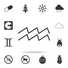 Wave Icon. Detailed set of web icons. Premium quality graphic design. One of the collection icons for websites, web design, mobile app