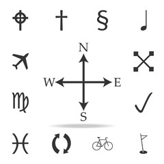 compas directions icon. Detailed set of web icons. Premium quality graphic design. One of the collection icons for websites, web design, mobile app