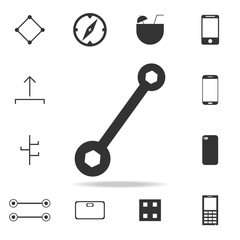 hand draw wrench icon. Detailed set of web icons. Premium quality graphic design. One of the collection icons for websites, web design, mobile app
