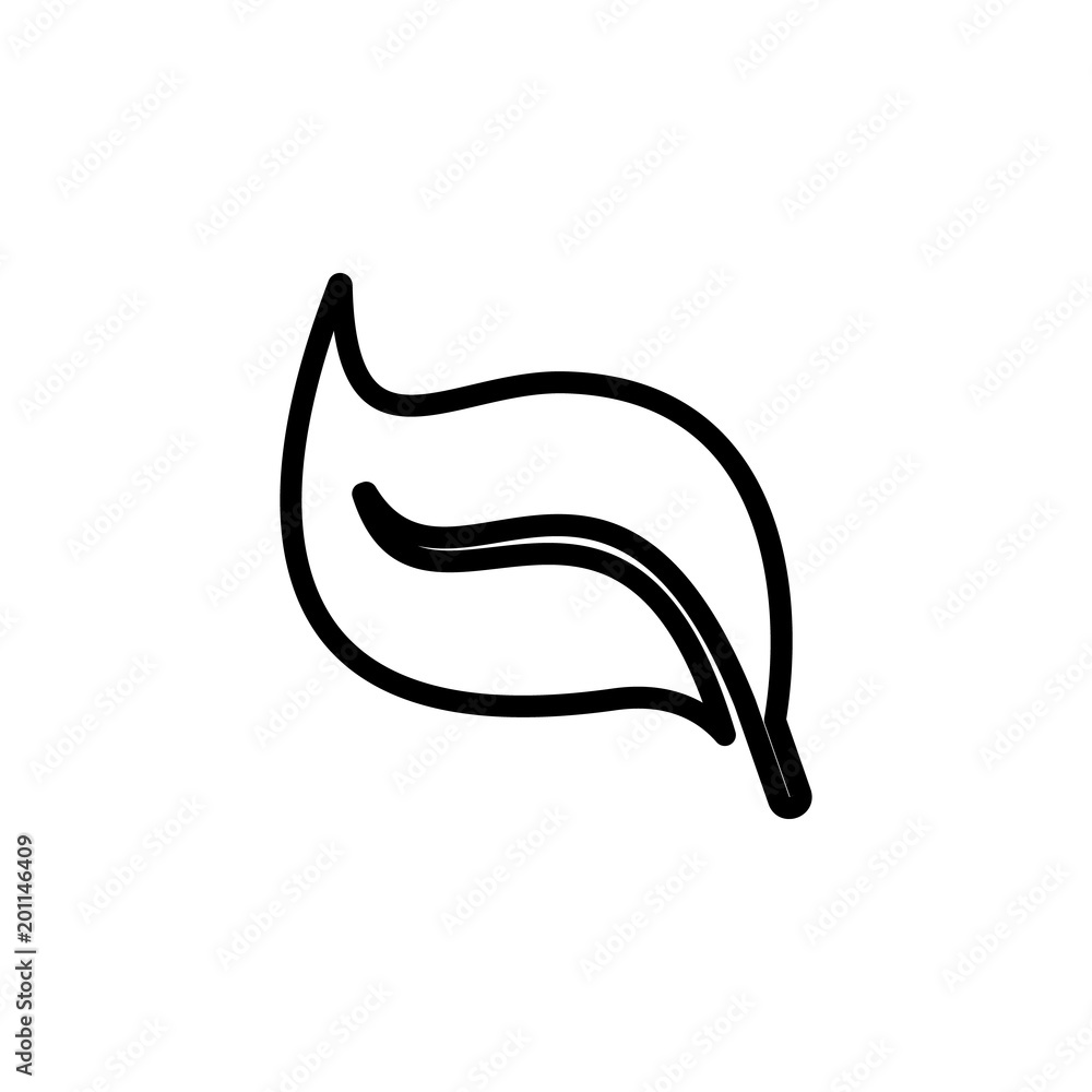 Poster plant leaf icon. element of minimalistic icons for mobile concept and web apps. thin line icon for w