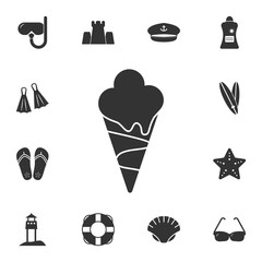 ice cream icon. Detailed set of Summer illustrations. Premium quality graphic design icon. One of the collection icons for websites, web design, mobile app